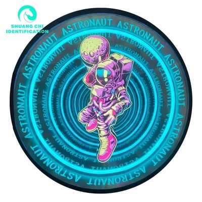 Τεχνολογικό Φως και Σκιά Προσαρμοσμένο 3D Neon Abyssal Mirror Τετράγωνο 50x50 Neon Mirror