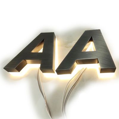 Ακρυλικές LED ταινίες από ανοξείδωτο χάλυβα Φωτεινές πινακίδες για εξωτερικές πινακίδες πόρτας