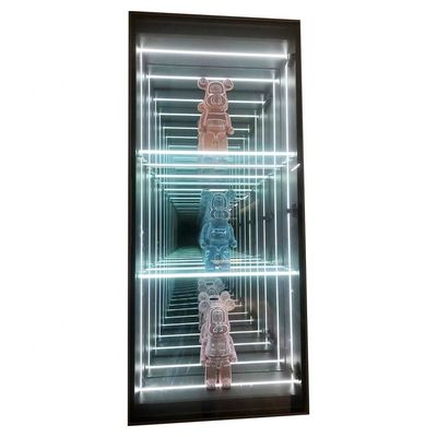 2024 Γυάλινα κοσμήματα 3D Infinity Mirror Display Case Υψηλή φωτεινότητα LED φως περιλαμβάνεται