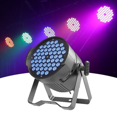 Διαφωτισμός γάμου ντίσκο DMX Par Light με τηλεχειριστήριο LED 54 * 3W Φως σκηνής