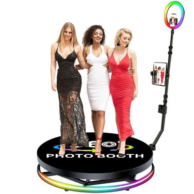 25cm ύψος πλατφόρμας 360 Photobooth με αυτόματη μηχανή βίντεο και επαγγελματικό σχεδιασμό