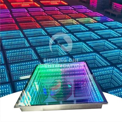 3D LED πάτωμα χορού άπειρο πάτωμα χορού φως και προσαρμοσμένο LED τούβλα φώτα