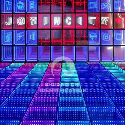 3D LED πάτωμα χορού άπειρο πάτωμα χορού φως και προσαρμοσμένο LED τούβλα φώτα