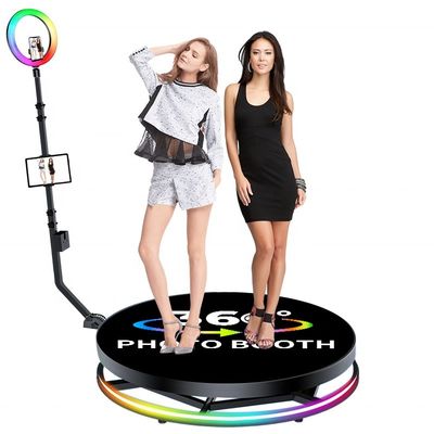 Stabler Strong Metal Tempered Glass LEDs Arcade Spincam 360 μοίρες Φωτογραφία Βίντεο Booth