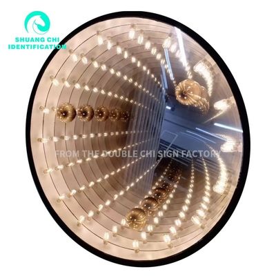 Καταναλώσεις ρεύματος 12V Custom Infinity Mirror Neon Sign με διαφημιστικές φωτεινές λέξεις
