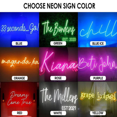 Εγκατάσταση οθόνης για τοίχους ευέλικτο RGB φωτιστικό με ειδικό φως νεόν