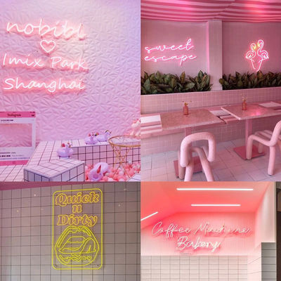 Ακρυλικό νεόνιο Flex 12V RGB Ανερόφθαλμο LED Neon Sign Light για διακόσμηση διακοπών