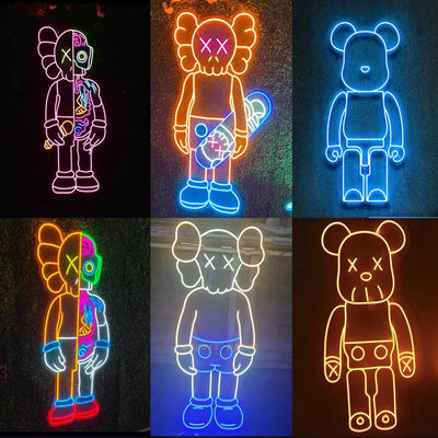 Πάρτι Μπαρ Home Διακόσμηση εκδήλωσης Neon Light Happy Birthday LED RGB Σημαία με σιλικόνη Gel