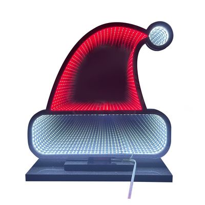 Οπτικοακουστικό σήμα φωτισμού Santa Patio Led Tunnel Mirror Infinite Abyss Light για εσωτερικούς χώρους