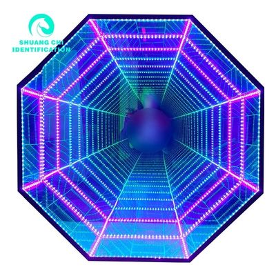 Εσωτερική εξωτερική πηγή σήμανσης Abyssal 3D καθρέφτης Neon καθρέφτης με προσαρμοσμένο πάχος