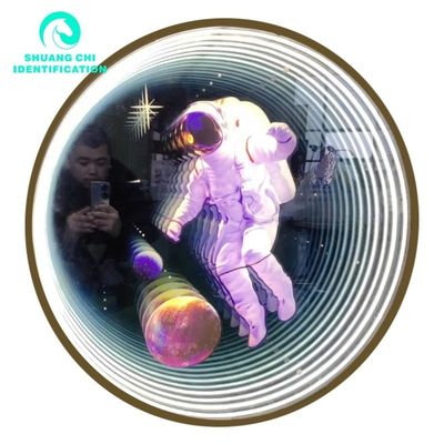 Τεχνολογικό Φως και Σκιά Προσαρμοσμένο 3D Neon Abyssal Mirror Τετράγωνο 50x50 Neon Mirror