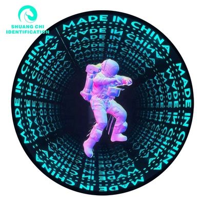 Τεχνολογικό Φως και Σκιά Προσαρμοσμένο 3D Neon Abyssal Mirror Τετράγωνο 50x50 Neon Mirror