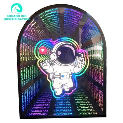Τεχνολογικό Φως και Σκιά Προσαρμοσμένο 3D Neon Abyssal Mirror Τετράγωνο 50x50 Neon Mirror
