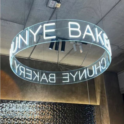 Οικιακή διακόσμηση Πλούσια χρώματα LED δαχτυλίδι Neon Σινιάλο Φως με τοίχο προσαρμοσμένα γράμματα Neon