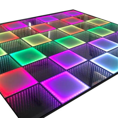 3D ατελείωτο LED καθρέφτη χορευτικό πάτωμα για το γάμο υποστήριξη πάρτι Dimmer τούβλα φώτα