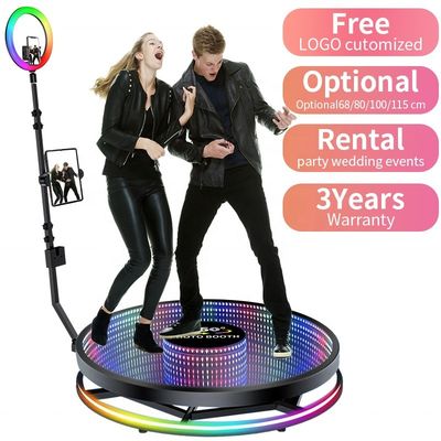 25cm ύψος πλατφόρμας LED φώτα περιστροφικό περιβλήμα μηχανής για 360 Photo Booth Requisite