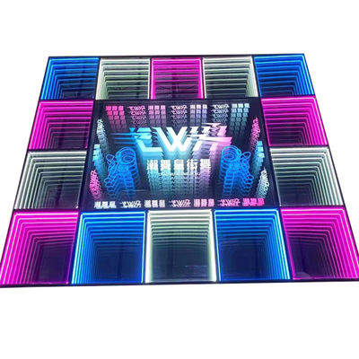 3D ατελείωτο LED καθρέφτης Γάμος Πάρτι LED ψηφιακά φώτα χώρου χορού για γάμο ντίσκο