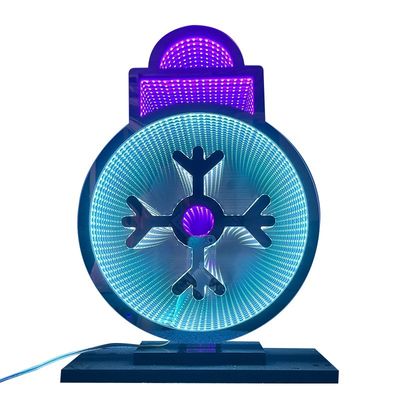 DC 12V LED φως Χριστουγεννιάτικο χιονοσφαίριο Ακρυλικό μαγικό καθρέφτη Άβυσσο Ατελείωτο καθρέφτη