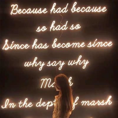 Προσαρμοσμένο μέγεθος LED Neon Sign Light για διακόσμηση εσωτερικών χώρων