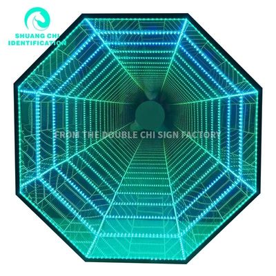 Εσωτερικός εξωτερικός 3D καθρέφτης LED τοίχος λαμπτήρα νεόνιο καθρέφτη πηγή για το 2023 ιδέες διακόσμηση
