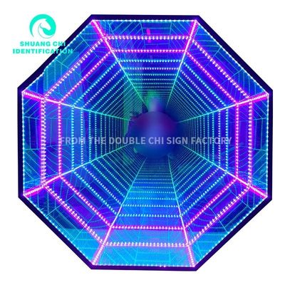 Εσωτερικός εξωτερικός 3D καθρέφτης LED τοίχος λαμπτήρα νεόνιο καθρέφτη πηγή για το 2023 ιδέες διακόσμηση
