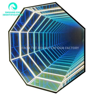 Εσωτερικός εξωτερικός 3D καθρέφτης LED τοίχος λαμπτήρα νεόνιο καθρέφτη πηγή για το 2023 ιδέες διακόσμηση
