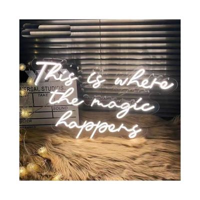 Σύγχρονο στυλ Neon Light Sign Custom Logo για εντυπωσιακό χώρο
