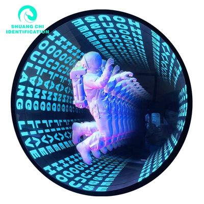 2023 υλικό άβυσσο 3D στερεό Custom Neon ατελείωτος καθρέφτης με LED Strips φωτεινή πηγή