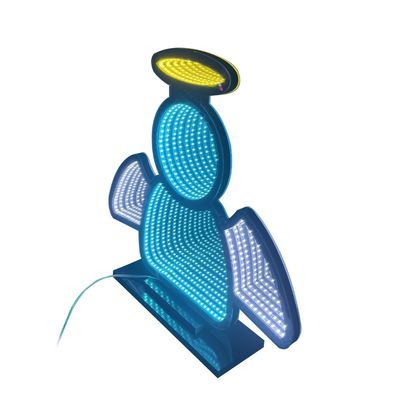 40cm Led 3D ατελείωτα φώτα καθρέφτη για τα Χριστούγεννα πάρτι γενεθλίων εκπληκτική διακόσμηση σπιτιού