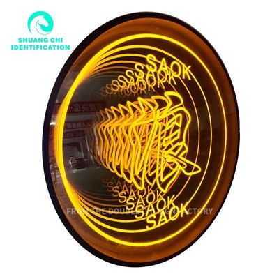 Προσαρμοσμένος καθρέφτης απόφραξης Neon καθρέφτης για τοίχο διακόσμηση σύγχρονη προσαρμογή