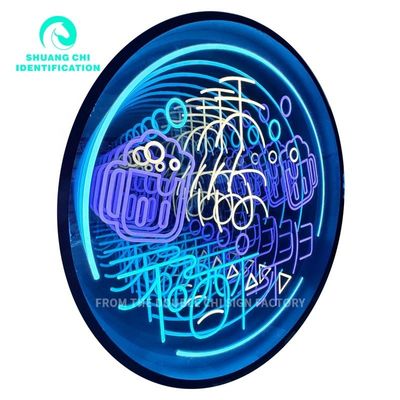Φωτεινές λωρίδες LED Πηγή φωτός Infinity Custom LED Neon Sign με στρογγυλοτητα τετραγωνικό οκτάγωνο