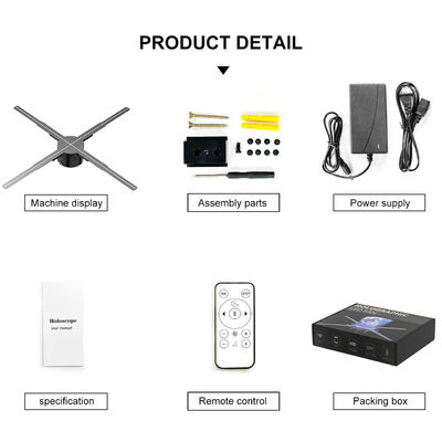 16Gb Card Ventilador Ολογραφικό Ολογράφημα Διαφήμιση Led Fan Εμφάνιση 3D Ολογράφημα Φαν OEM
