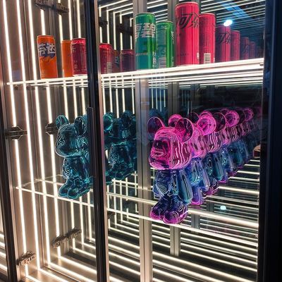 Προσαρμόσιμα χρώματα LED Strip Light Glass Infinity Mirror Κεφάλαιο οθόνης για μοντέλα Lego