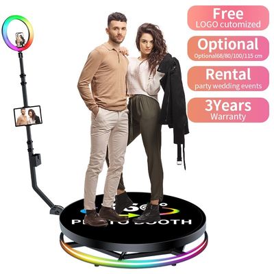 25cm ύψος πλατφόρμας Booth αποκλειστικό 360 Selfie Overhead για επαγγελματική εκδήλωση ή γενέθλια