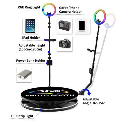 25cm ύψος πλατφόρμας Booth αποκλειστικό 360 Selfie Overhead για επαγγελματική εκδήλωση ή γενέθλια