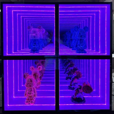 LED Φωτεινό Απεριόριστο Καθρέφτης Εμφάνισης για έπιπλα Wine Bar σε κόκκινο λευκό μπλε