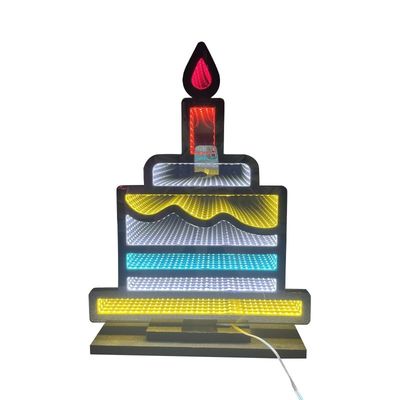 3D Magic Infinity Mirror Tunnel Neon Mirror Sign Light Plate για χριστουγεννιάτικη διακόσμηση