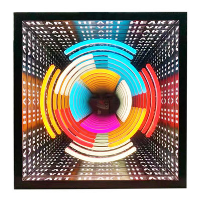 12V Custom Neon Sign Infinity Mirror Led Logo Πολυστρώμα 3d χώρος χορού για εσωτερική διακόσμηση