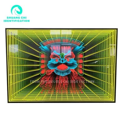 12V Custom Neon Sign Infinity Mirror Led Logo Πολυστρώμα 3d χώρος χορού για εσωτερική διακόσμηση