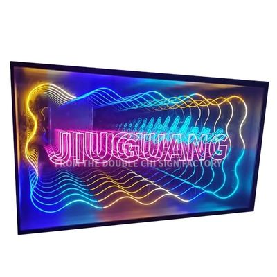12V Custom Neon Sign Infinity Mirror Led Logo Πολυστρώμα 3d χώρος χορού για εσωτερική διακόσμηση