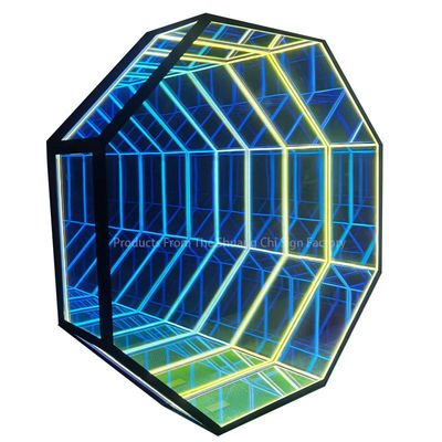 Προσαρμοσμένο Neon Infinity 3D LED οπτική ψευδαίσθηση καθρέφτης επιπέδου Ανυψώστε το σπίτι σας διακόσμηση