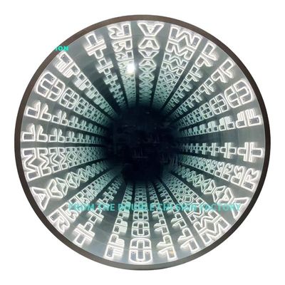 Προσαρμοσμένο Neon Infinity 3D LED οπτική ψευδαίσθηση καθρέφτης επιπέδου Ανυψώστε το σπίτι σας διακόσμηση