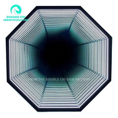 Ανυψώστε την διακόσμηση Εντυπωσιακό 3D Neon Abyssal Mirror 50X50 σε προσαρμόσιμα χρώματα