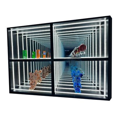 Προσαρμόσιμα χρώματα Infinite Abyss Mirror Display Case για το σπίτι και τους εμπορικούς χώρους
