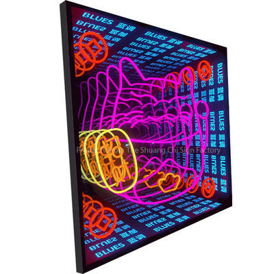 Η τεχνική του Neon Abyssal Mirror συναντά την εξατομικευμένη LED καινοτομία 3D διακόσμηση γυαλιού