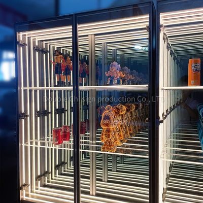 Προσαρμοσμένο χρώμα Άπειρο καθρέφτη Άβυσσο καθρέφτης Wine Bar Cabinet για τη μόδα τάσεις
