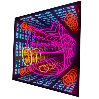Μεταμορφώστε τον χώρο σας με το Infinite Mirror 3D Custom Led Neon Sign Αγκαλιάστε τη δημιουργικότητα