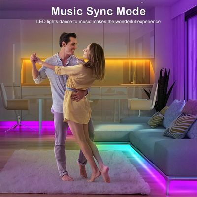 Διακόσμηση εσωτερικών χώρων 5m 10m RGB LED Strip Lights με έλεγχο IR και υδροστεγή SMD 5050