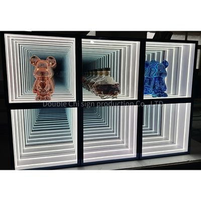 Ταιριάζουσα RGB Infinite Mirror Abyss 3D Ετικέτα για εσωτερικό και εξωτερικό χώρο