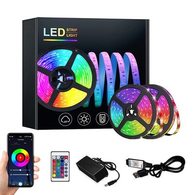 Έξυπνη λωρίδα φωτισμού LED RGB για διακόσμηση σπιτιού Δείκτης αναπαραγωγής χρωμάτων Ra 80
